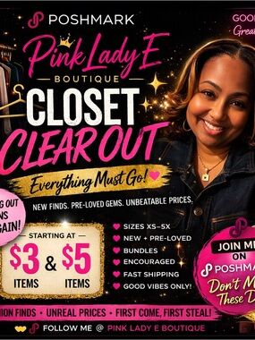 Pink Lady E Boutique Closet Clear Out Graphic Tee Style Promo